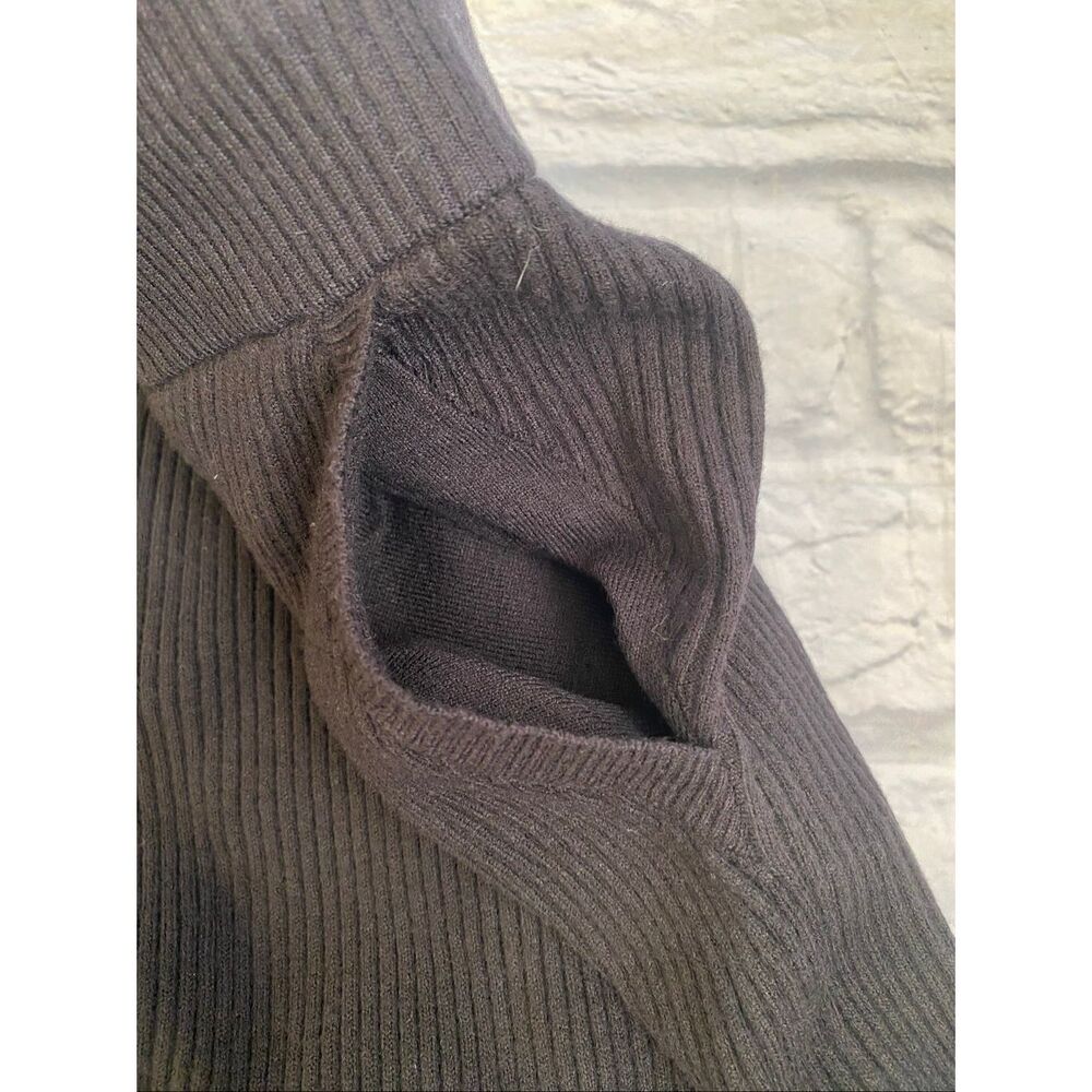 Express women M pull on ribbed sweater pants w/tie drawstring brand new black - Picture 5 of 8